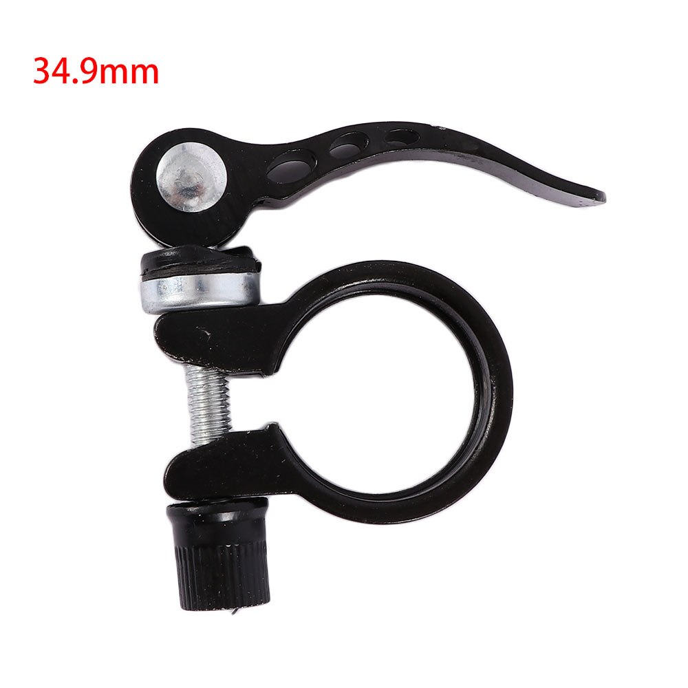 28.6/31.8/34.9Mm Legering Zadelpenklem Quick Mtb Fiets Fietsen Zadel Zadelpenklem Quick Release Spare onderdelen Voor Fietsen: black	34.9 mm