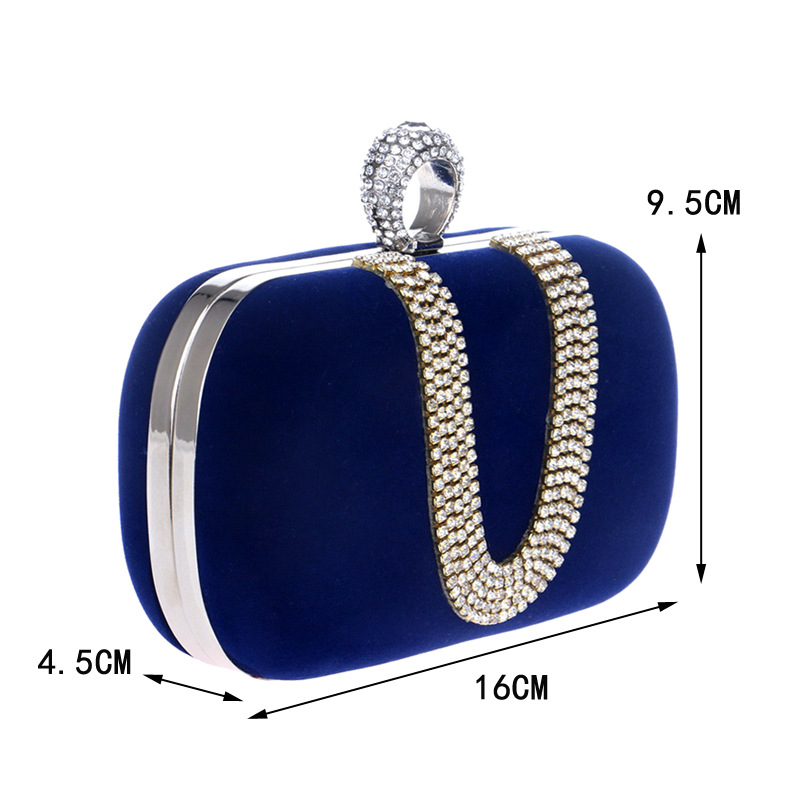 U strass pochette pour femmes sacs diamants métal sacs de soirée Mini chaîne sac à bandoulière sacs de soirée pour robe de soirée