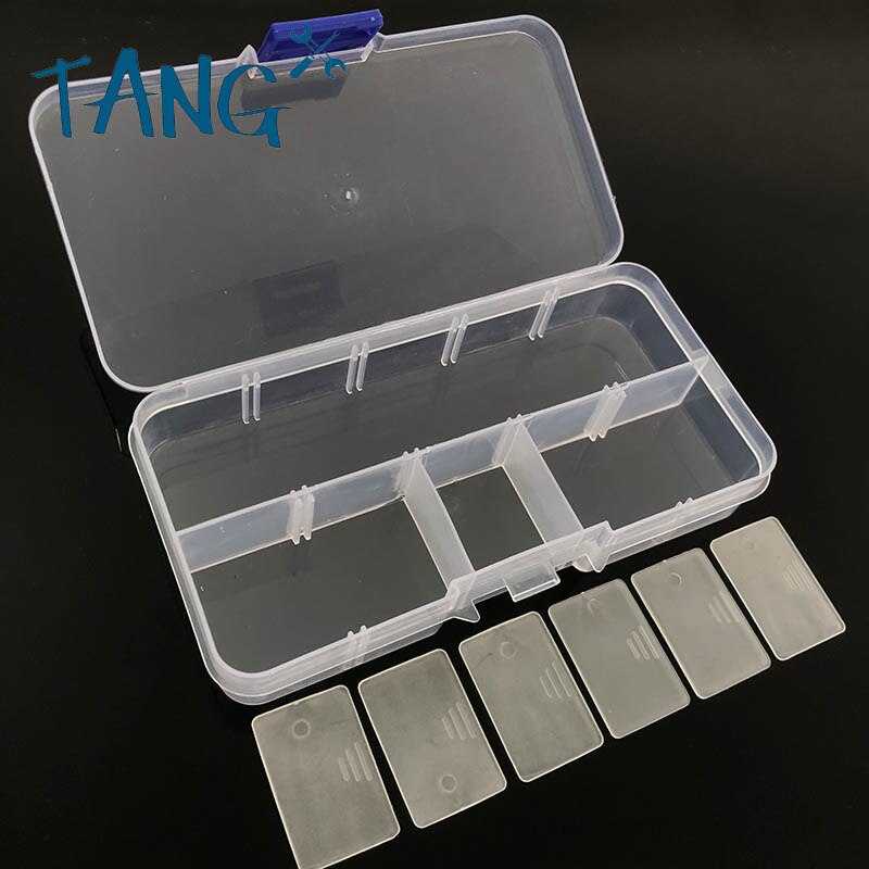 Jewelry sorting box can be split partition transparent plastic small pieces of electronic components storage box Printer box