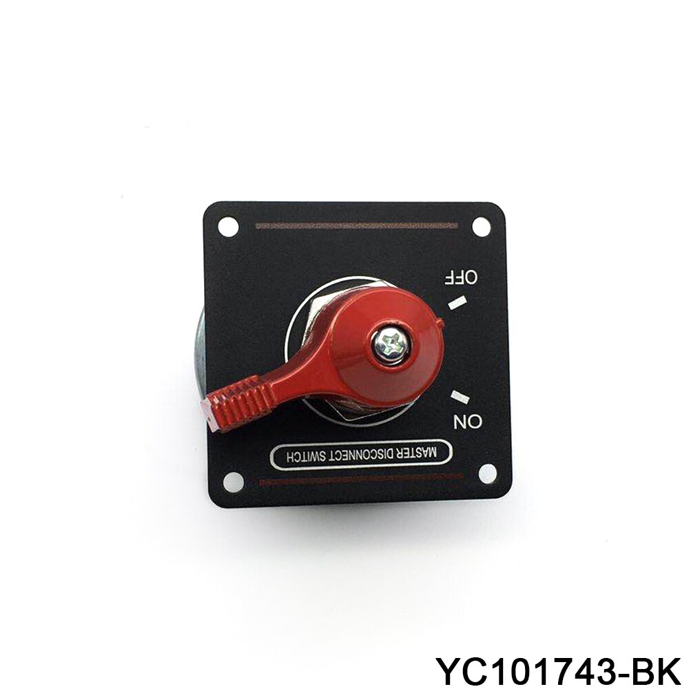 12V 125A Battery Master Disconnect Switch with Black Mounting Panel Battery Isolator
