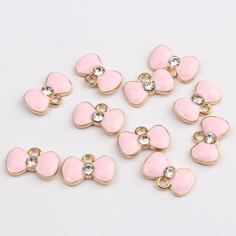 Pack van (x40) Diverse Kleuren Emaille Bedekt Metaal Gemengde Soorten Sieraden Bevindingen Armbanden Oorbellen Kettingen Hangers Charms Craft Maken Accessoires 1cm - 3cm