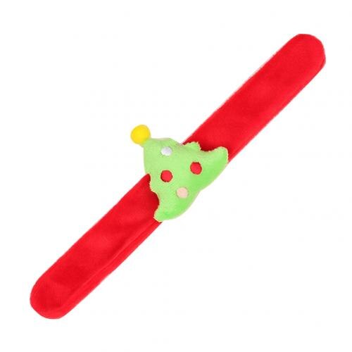 1 pièces enfants noël Santa cerf chapeau arbre gifle Bracelets envelopper bracelet anneau bande fête jouets anniversaire fête: Christmas Tree