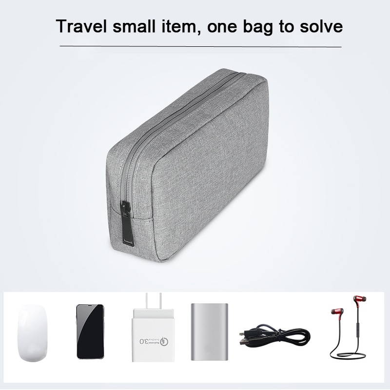 Waterproof Travel Storage Bag Portable Electronics Digital USB Earphone Charger Data Cable Organizer Cosmetic Pouch Case