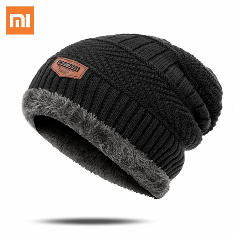 Xiaomi Mijia-gorros gruesos de terciopelo para hombre, boinas calientes para el invierno, a la , Unisex