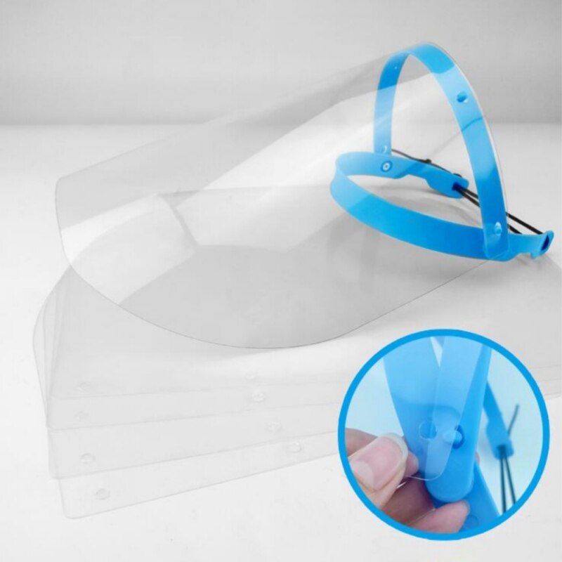 PET plastique cuisine Anti gouttelette poussière huile chaude Spary plein visage bouclier gouttelette coupe-vent visage bouclier lavable résistant à l'huile