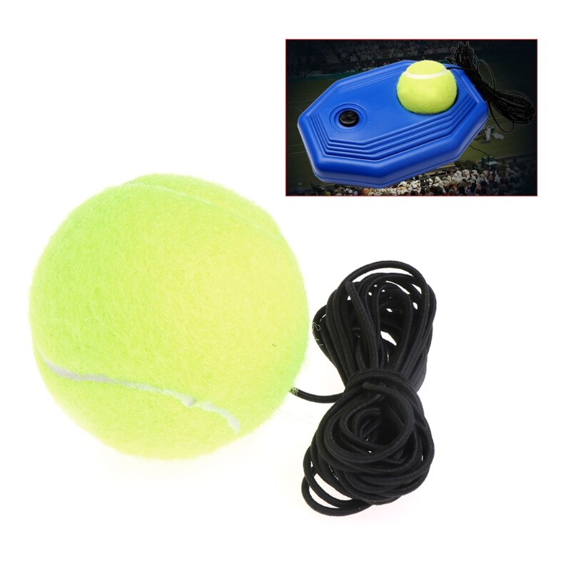 Balles de Tennis résilience verte exercice cordon en caoutchouc élastique rebond 875D