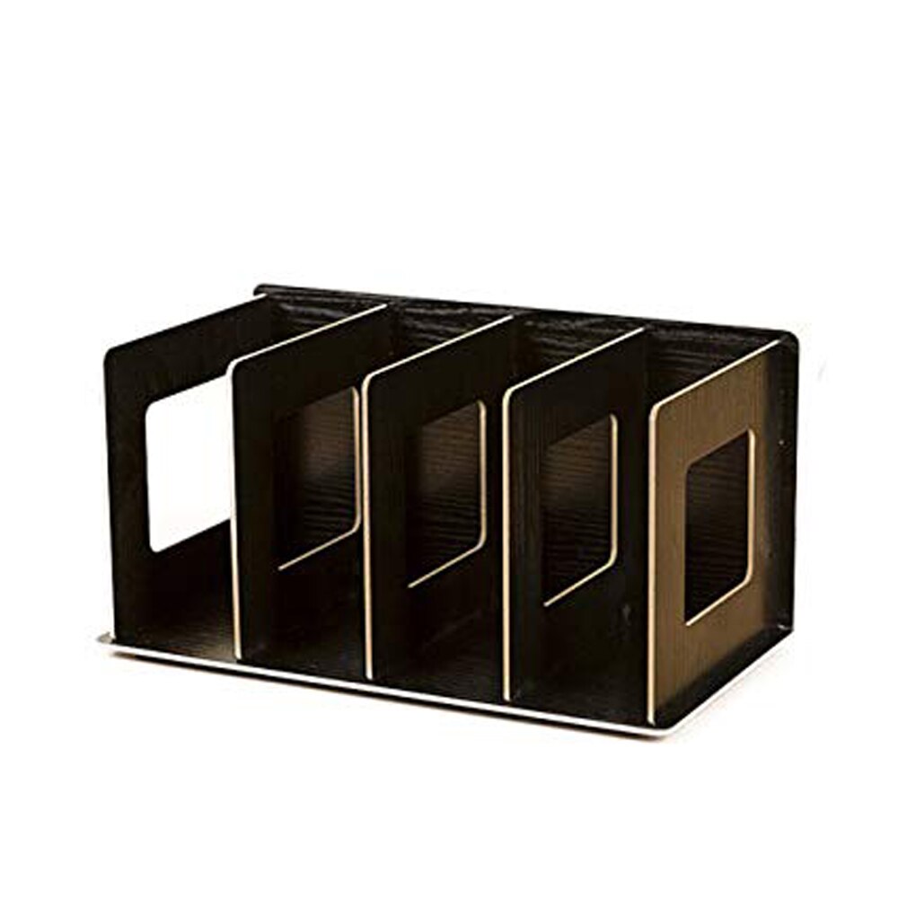 Træ diy desktop blade og bøger opbevaring cd dvd opbevaring hylder bog display hylde stativ bogreol kontor køkken hylder