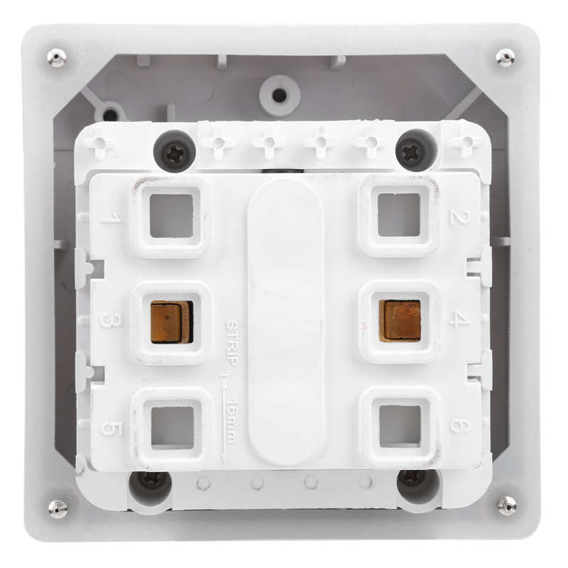 led emergency light foco led recargable Outdoor Waterproof Socket On‑Off Dustproof Isolation Buttons