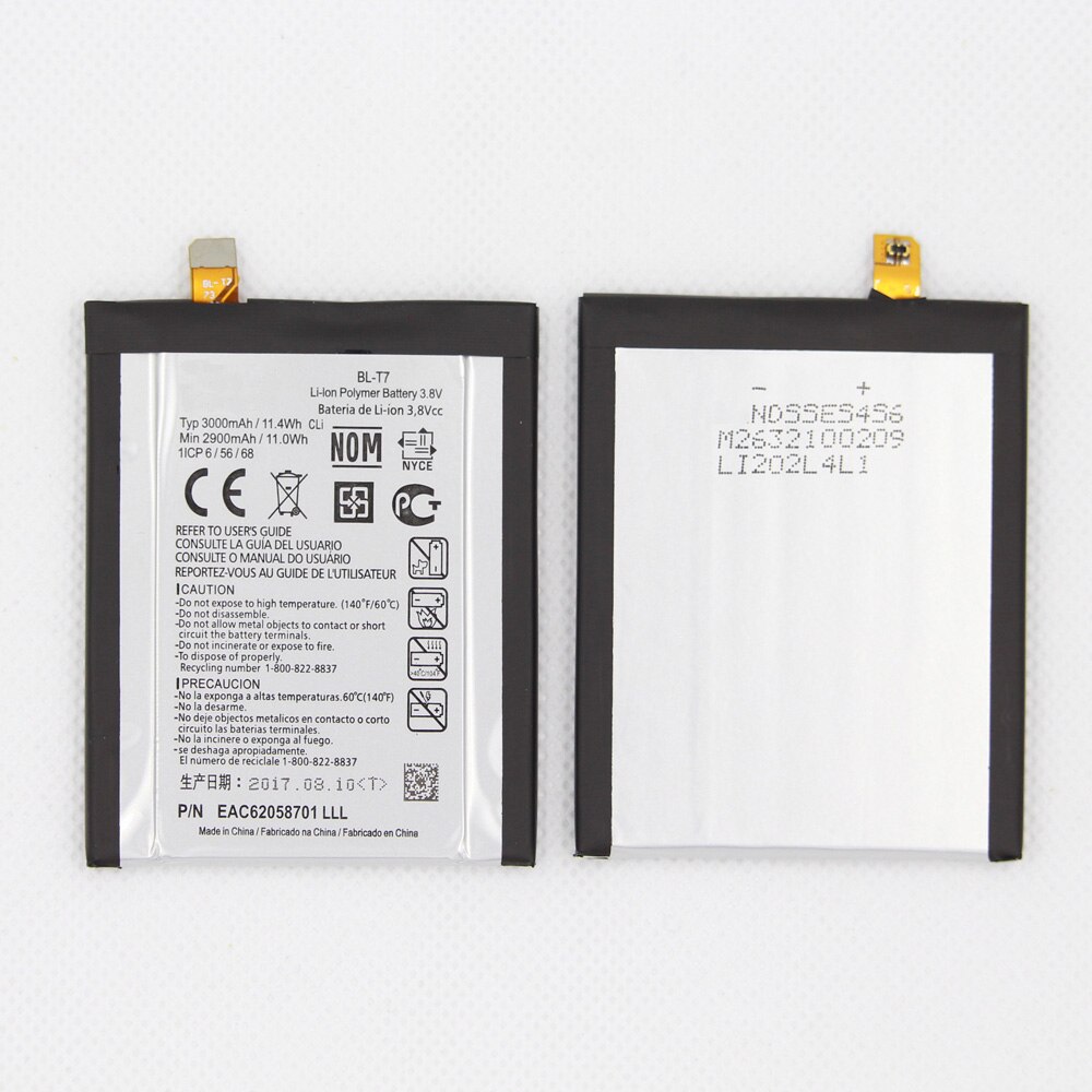 Isunoo BL-T7 Batterij Voor Lg G2 LS980 VS980 D800 D801 D802 BLT7 3000Mah Interne Vervangende Batterij