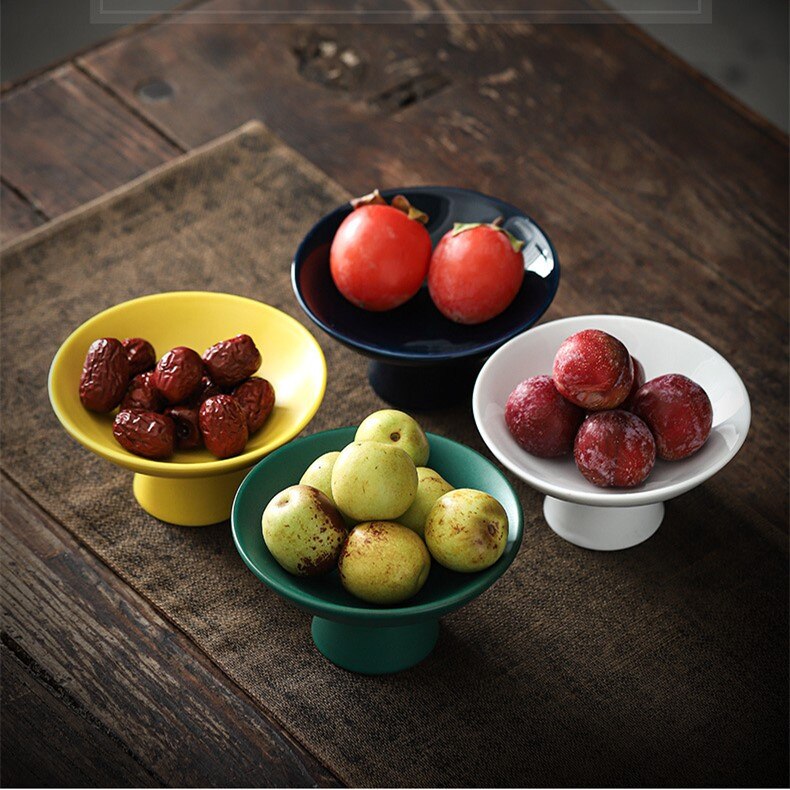 Japanese Ceramic Tea Tray Teaware Kung Fu Tea Set Snack Tray Fruit Tray Serving Tray Tea Ceremony Accessories