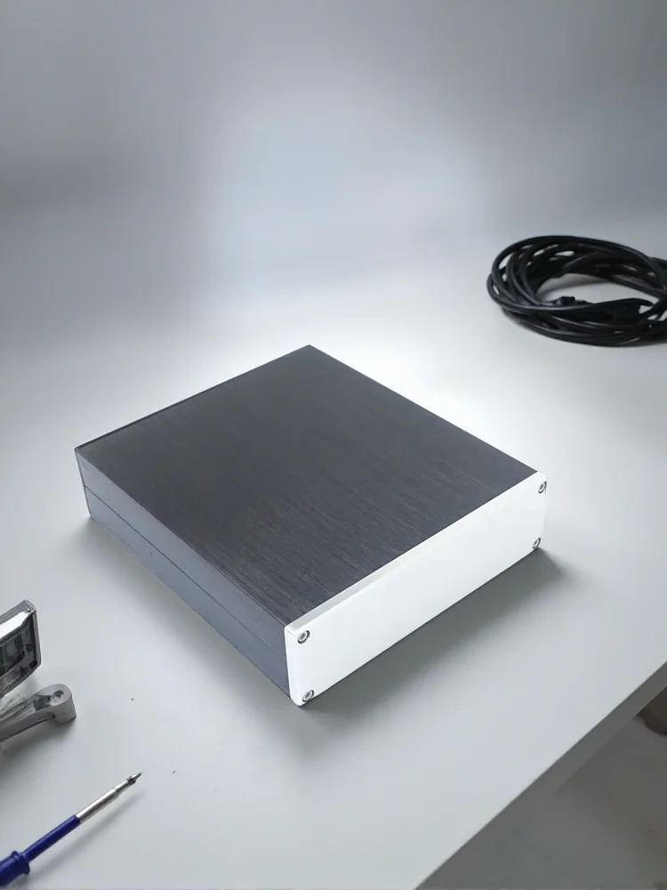 BRZHIFI-funda de aluminio CDROM para bricolaje, personalizada