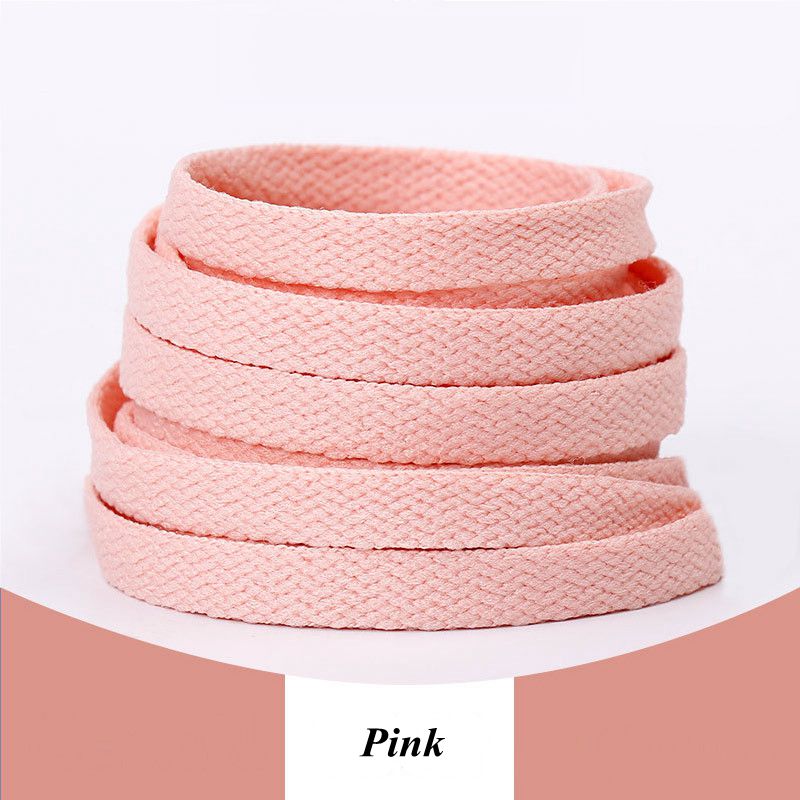 1 Paar 4 Kleuren Air Force One Sneakers Schoenveters AF1/Aj Schoen Veters Katoen Platte Schoen Lace120/140/160Cm Veters Voor Schoenen Shoestrings: Roze / 120 CM