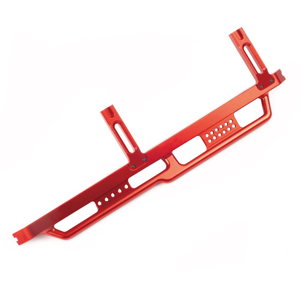 2 Stuks Cnc Aluminium Rock Sliders Rails Pedaal Kant Stap Boord Voor 1/6 Rc Crawler Auto Axiale SCX6 Jeep Jlu wrangler 4WD Upgrade Onderdelen