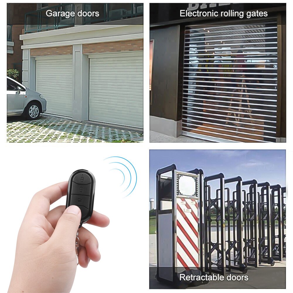 Kebidumei-mando a distancia Universal para puerta de garaje, duplicador inalámbrico de 433 MHZ, clonación