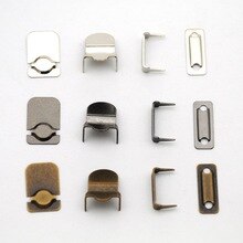 60 sets/partij HIJ-006 4-deel broek haken metalen messing knoppen zilver nikkel/zwart nikkel/Brons kleur