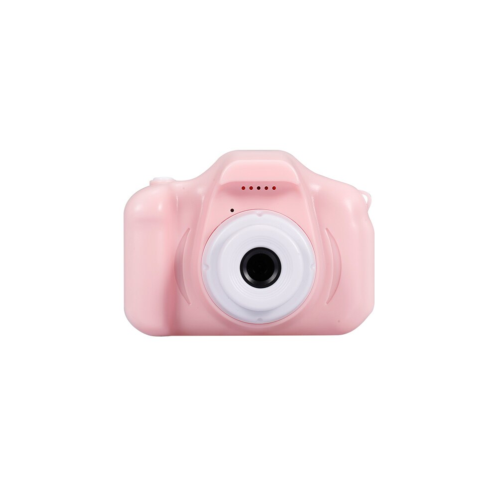 Mini cámara X2 para niños, 2 pulgadas, HD, pantalla a Color, recargable, cámara de vídeo, hermosa cámara con tarjeta de memoria de 32GB: Rosa