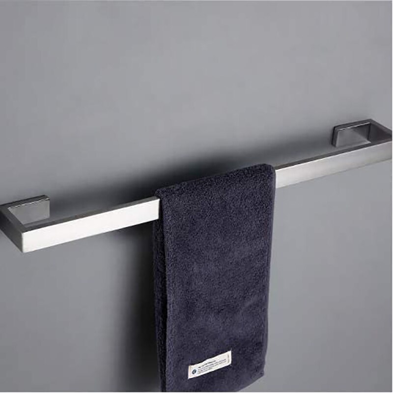 Brushed Nickel 4-piece bathroom towel rack Stainle... – Grandado