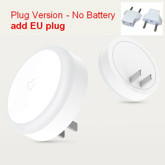 Le plus Xiaomi Mijia LED couloir veilleuse capteur Induction lampe de nuit éclairage automatique interrupteur tactile économie d'énergie maison intelligente: add EU plug model