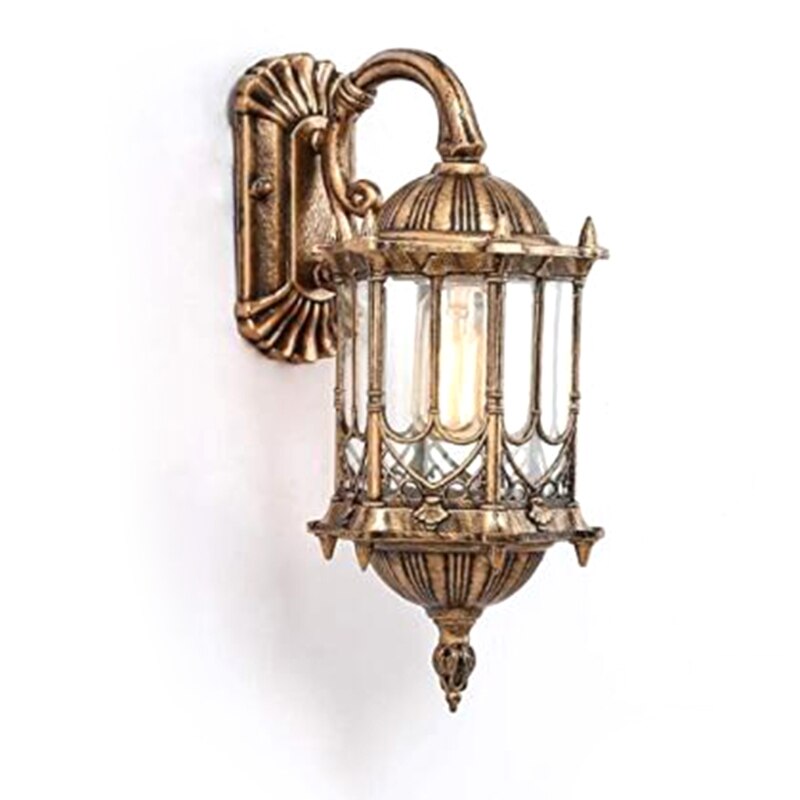 Traditional Classical Upside Down Light European Outdoor Waterproof Wall Lamp Balcony Aisle Patio Lantern