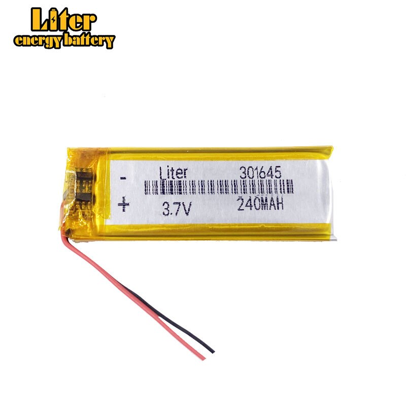10 stück/lot 3.7v 301645 240 mah lithium-polymer-lipo-akkuzellen für  mp3 mp4 mp5 gps-, psp- und bluetooth-fähige mobiltelefone