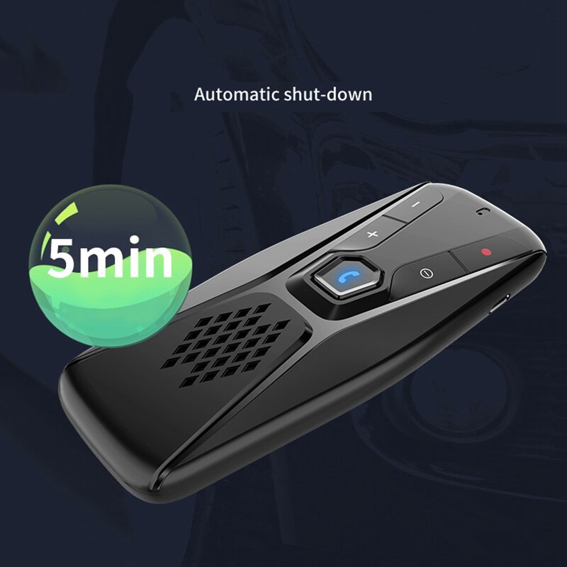 Bluetooth Freisprecheinrichtung kabellos mit Mikrofon Bluetooth 5,0 Auto Verbinden Auto Bausatz Freisprecheinrichtung