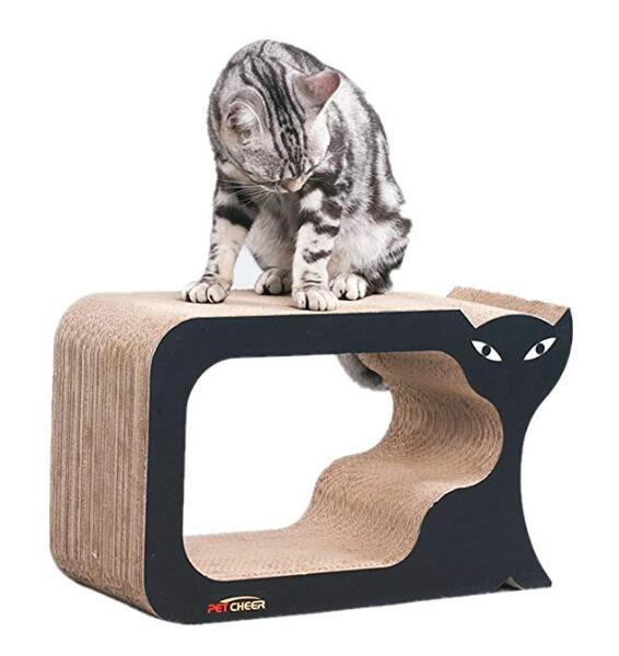 Square Cat Scratcher Fat Cat Bed Cardboard Paper Cat Toy Scratching Pad Attractive Lily