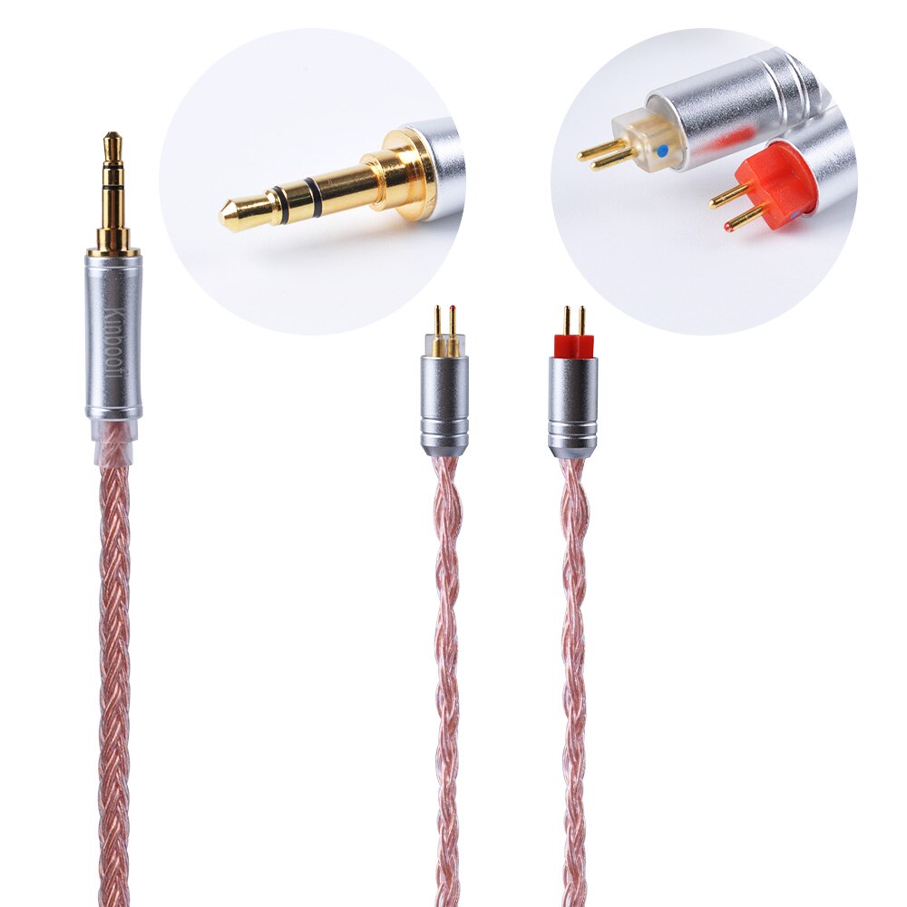 AK Kinboofi 16 Core Verzilverd 2.5/3.5/4.4mm Evenwichtige Oortelefoon Upgrade Kabel Met MMCX/2Pin voor AS10 ZS10 PRO ZSX TRN X6 C12: 2PIN 3.5