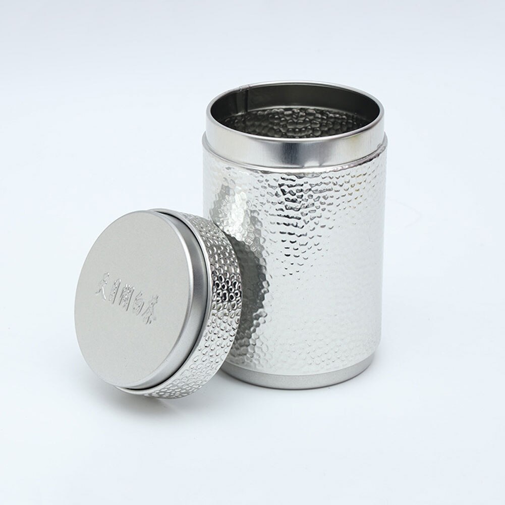 Tea Tin Canister with Airtight Lid Tinplate Tea Containers for Loose Leaf Coffee Sugar Household Metal Food Tea Storage Jar