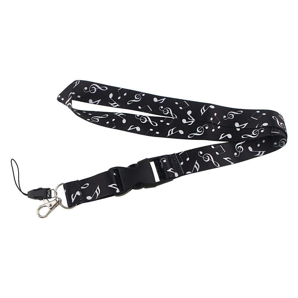 JF464 Musical Note Keychain Art Lanyard For Keys Keychain Lanyard Strap For Phone Accessories Lanyards Neck Strap Keyring: 1