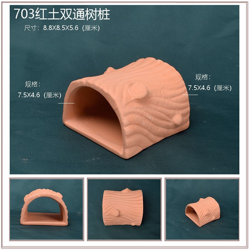 Akwarium mini ceramiczne zbiorniki ryby krewetki dom gniazdo tarło hodowla jaskinia glina garnki ozdoba robić akwarium ozdoby ozdoby: 703
