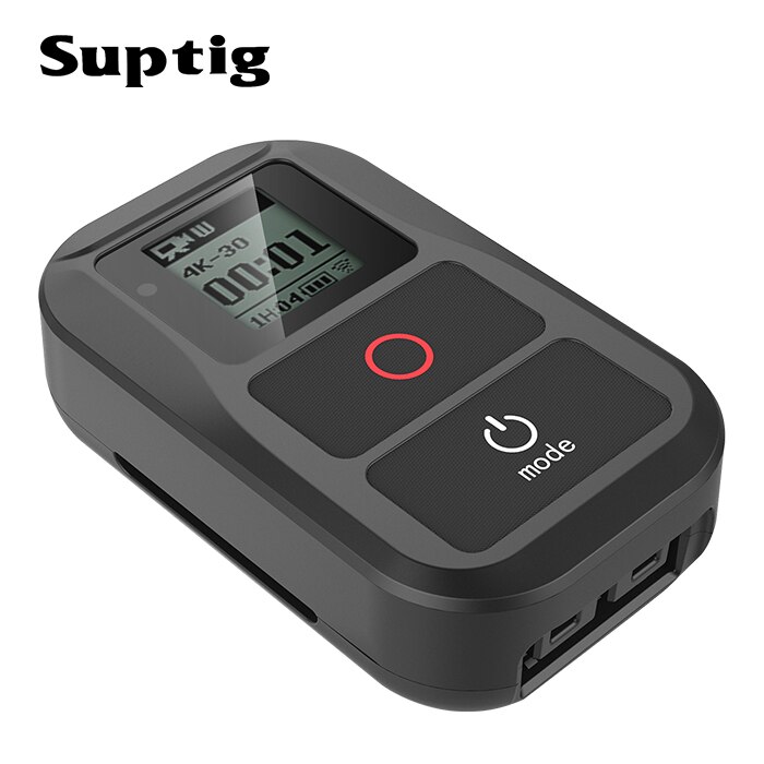 Nuevos accesorios para GoPro Hero 3 4 5 Fusion GoPro Control remoto WiFi inalámbrico + Cable de carga para GoPro Hero 678 sesión negro: New Style