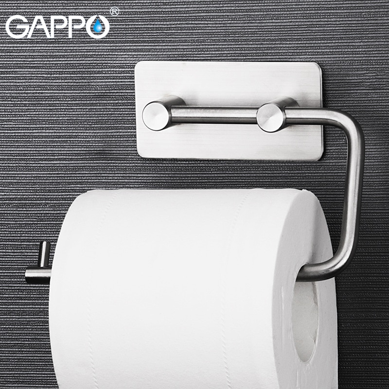 Gappo Papier Houders Cover Roll Toiletpapier Houders Rvs Roll Papier Hanger Met Cover Wall Mounted Accessoires