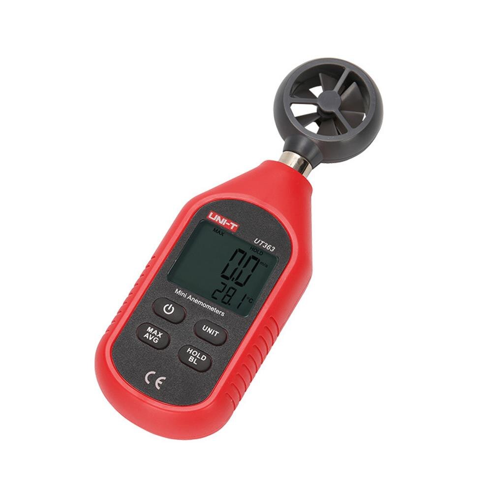 UNI-T UT363BT Bluetooth Digital Anemometer UT363 LCD Backlight Wind Speed Measurement Temperature Tester CA