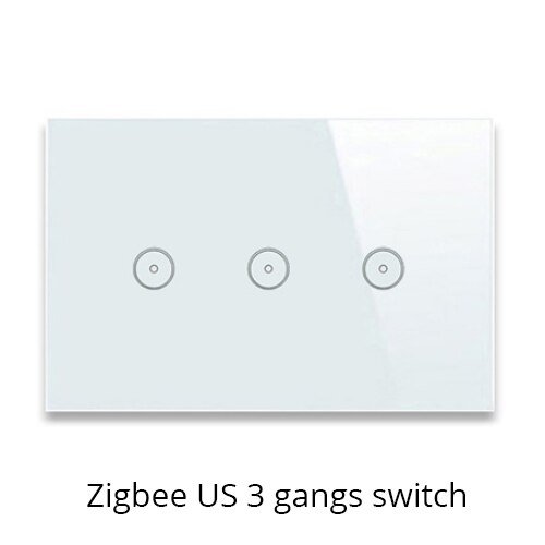 Tuya ZigBee Smart Gateway Hub Smart Home Bridge Smart Life APP Alexa Google Home Enable with Zigbee 3.0 Security Sensor Switch: US Three gangs