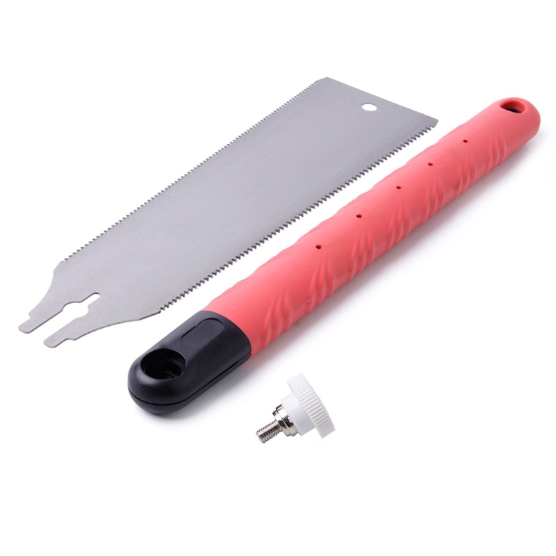 Double Sides Steel Slim Tenon Fine Tooth PVC Handle Wood Working Hand Saw