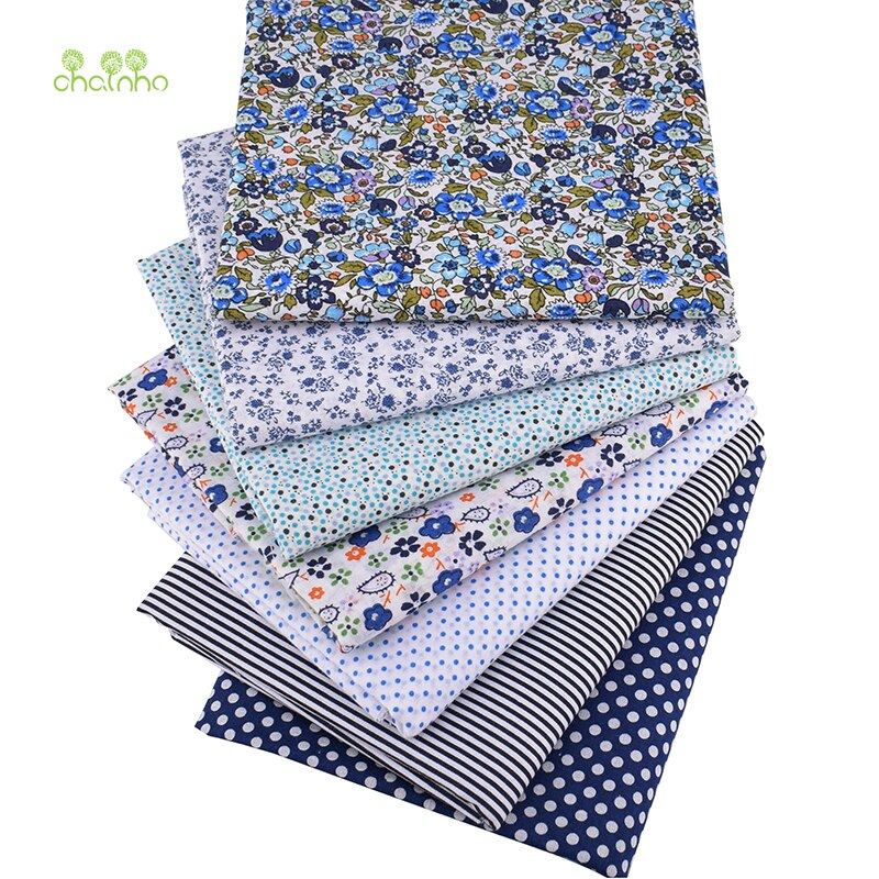 Bloemen Serie, Katoen Vlakte Dunne Stof, Patchwork Kleding Voor Diy Quilten & Naaien, Fat Quarters Materiaal, 50x50cm