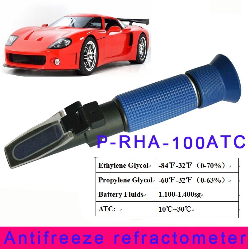1.100-1.400sg batterivätska/etylenglykol/propylen frostskyddsrefraktometer p-rha -100 atc med f grad