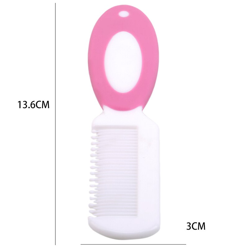 1 Set Baby Comb Brush Nursing Supplies Bathing Washing Hair Soft Bristle Round Tip Safe Head Massage
