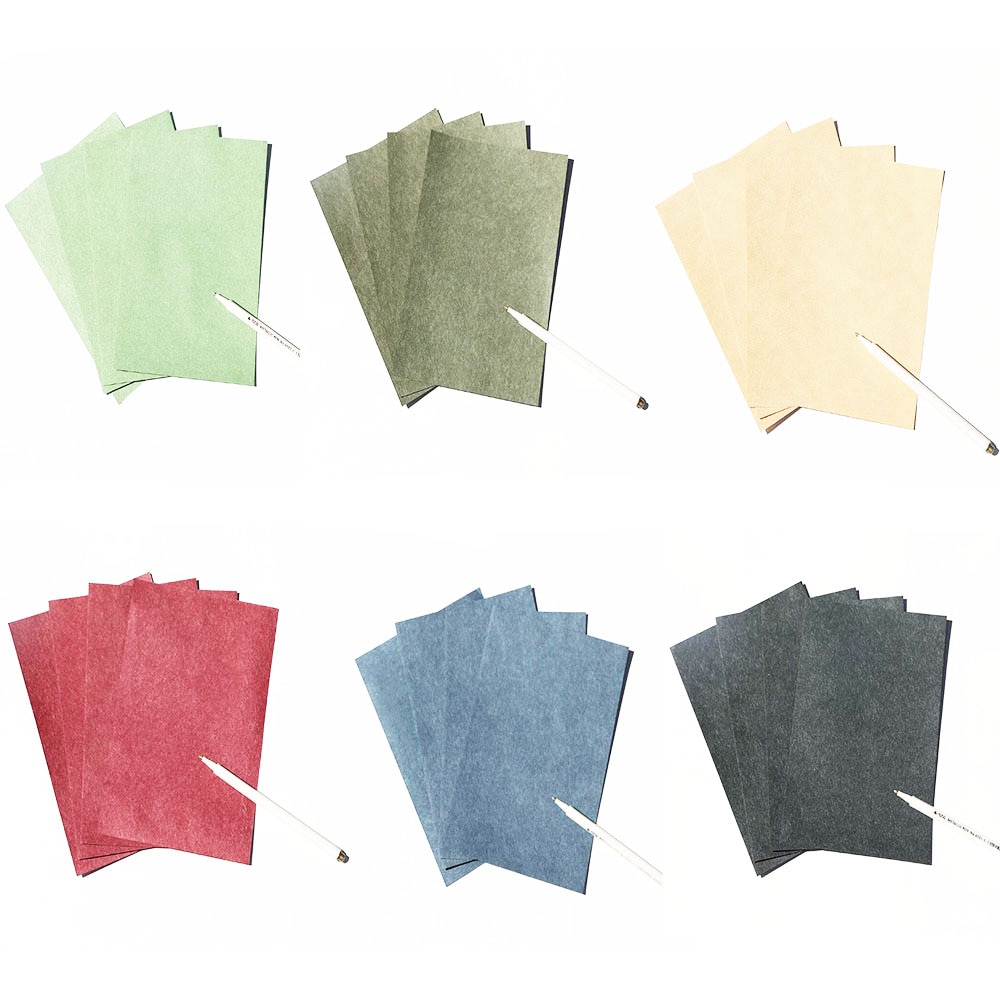 XRHYY 4Sheets 20.9x14.4CM Vintage Stationary Paper Kraft Writing Stationery Retro Paper Office Supply Writing Blank Letter Paper