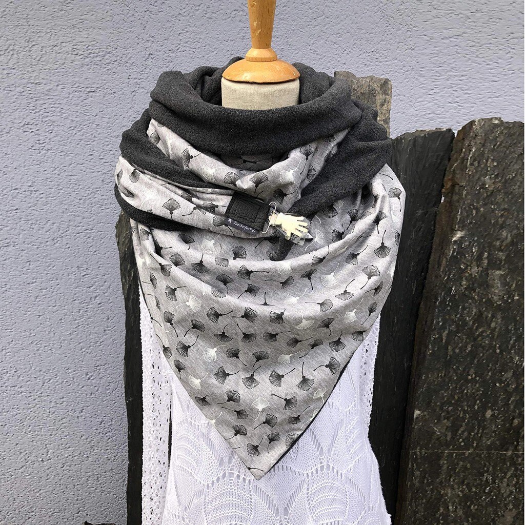 Écharpe douce et chaude pour femmes, châle de couleur unie, doux et confortable pour dames, écharpe d'hiver,: Gray d