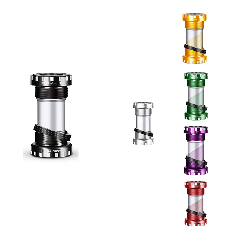 Bicycle Bottom Bracket Aluminum Waterproof BSA 68/73mm Screw/Thread Type Crankset Bearings Bicycle Axis Parts