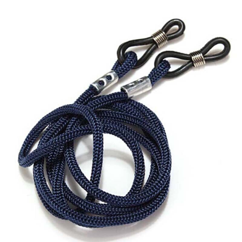 Óculos de sol ajustável, cordão de pescoço, esportes, corda, suporte de cordão: Azul