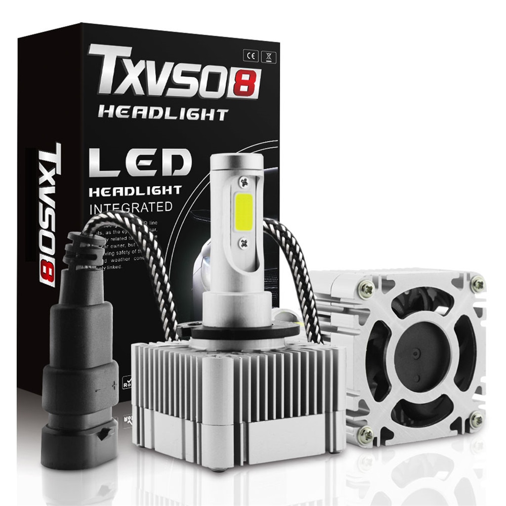 Car Headlight Bulbs D1S D3S D3C LED Headlight Kit Bulbs White Replace Conversion Lamps Auto Headlights 12V Led Light