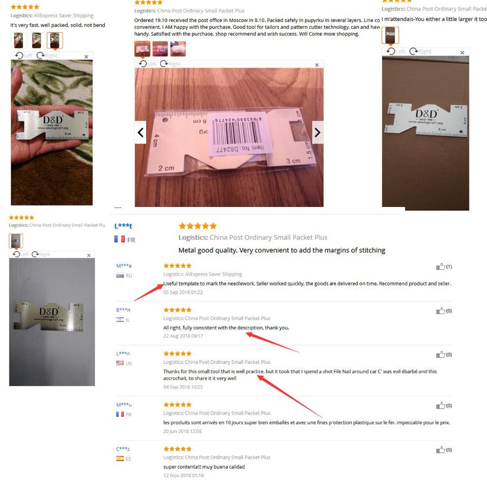 D&amp;d metallsömnad mätmätare quiltlinjaler för sömnadstillbehör