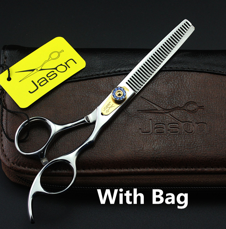 6 Inch Jason Fabriek Prijs Kappers Schaar Jp 440C Diamante Kappers Snijden Schaar Dunner Schaar Haar Schaar: One Thinning Add Bag