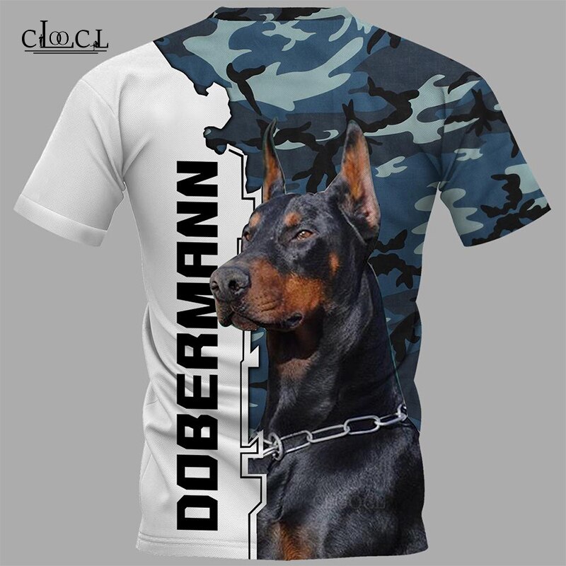 Cloocl Populaire Doberman Hond Harajuku T-shirt Mannen Vrouwen 3D Print Hip Hop Streetwear Truien