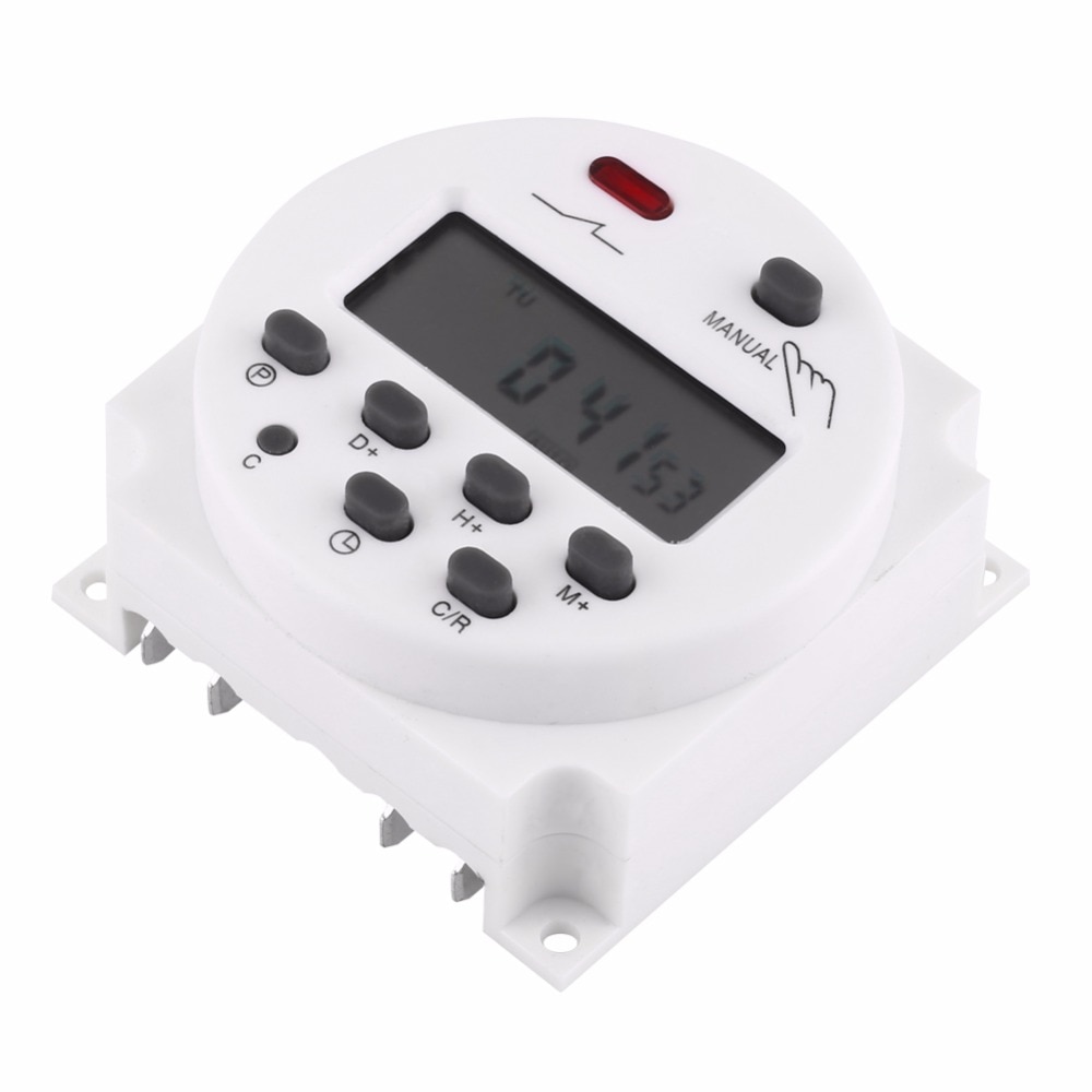 Mini interrupteur à minuterie 24V/110V/220V, avec écran LCD numérique, Programmable, commande de relais, CN101A