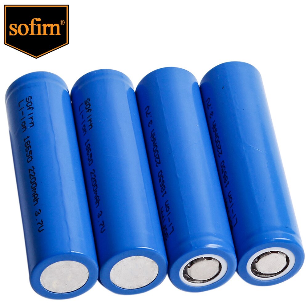 Sofirn Oplaadbare 18650 Batterij Power 10C Discharge Li-Ion Batterij 3.7V 2200Mah 18650 Mobiele Oplaadbare Batterijen