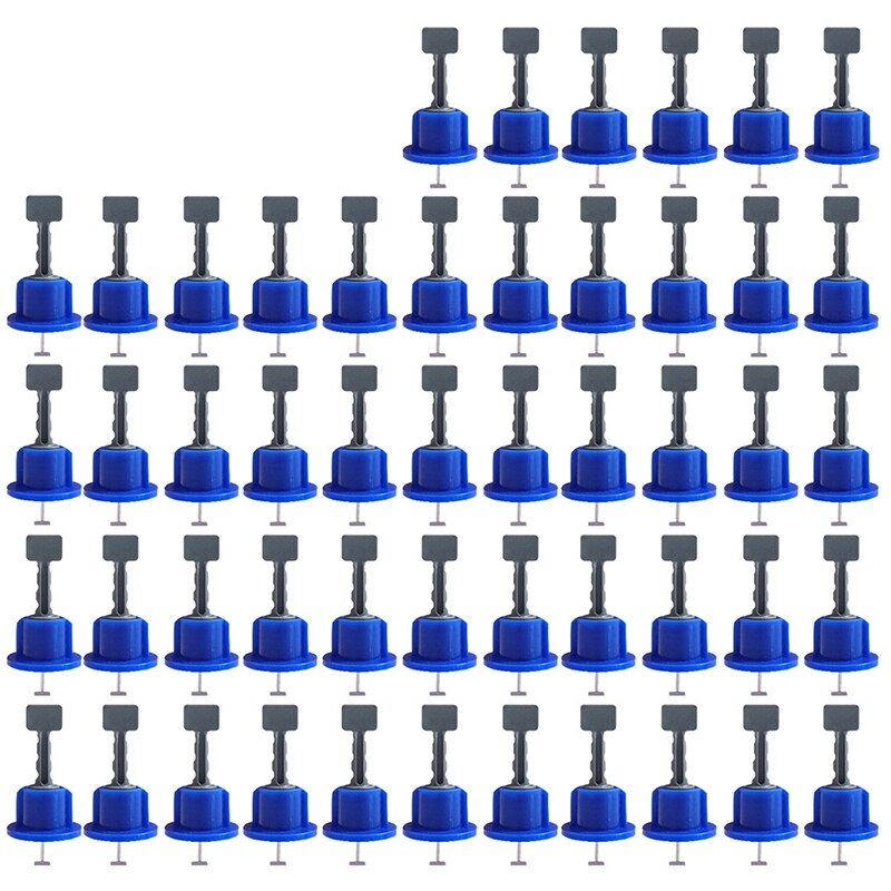 50Pcs Leveling System Kit for Tile Flat Ceramic Floor Wall Construction Tools Reusable Tile Leveling System Kittile