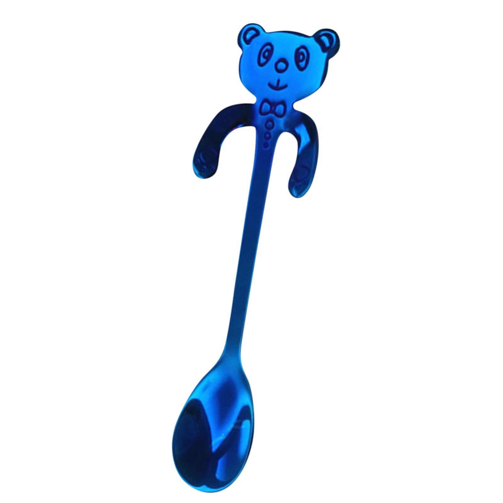 Cuillère à café en acier inoxydable, joli ours câlin cuillère à café pour Dessert collation crème glacée Mini cuillères vaisselle outils de cuisine: F